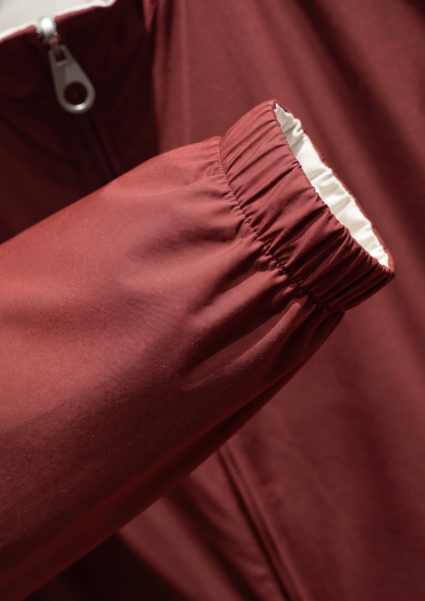 Brick Red Technical Windbreaker Jacket