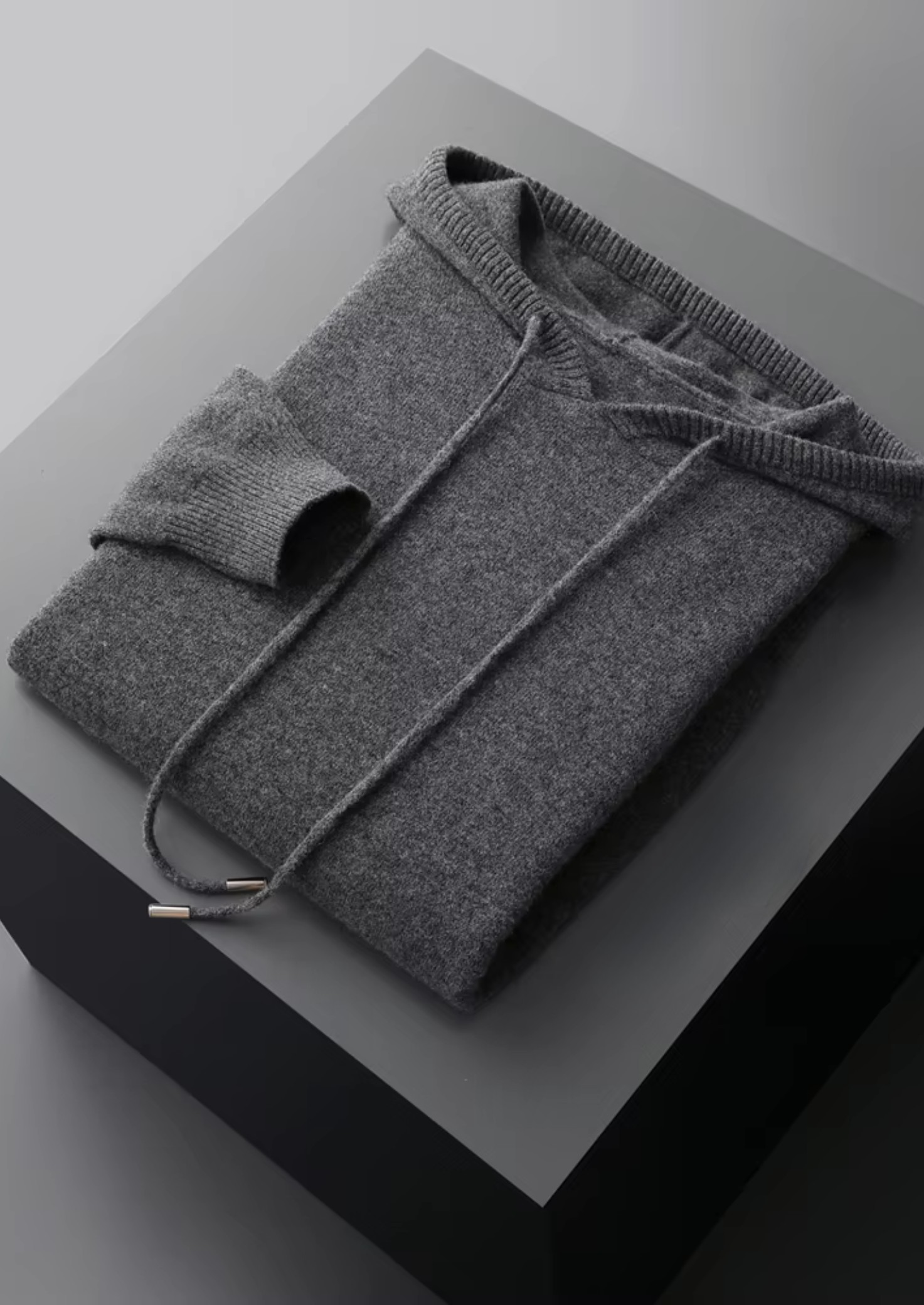 Pure Extra-Fine Merino Wool Leisure Hoodie