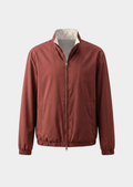 Brick Red Technical Windbreaker Jacket