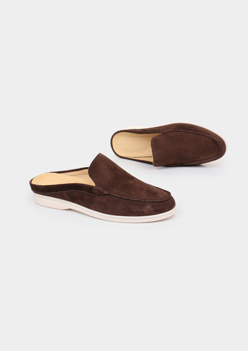 Coffee Marina Suede Slipper