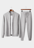 Pure Extra-Fine Merino Wool Light Gray Luzzo Set