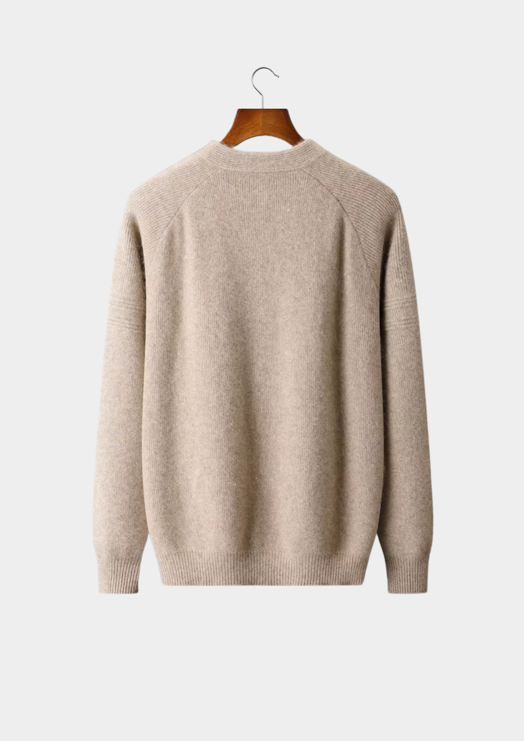 Pure Extra-Fine Merino Wool Ribbed Zip Cardigan