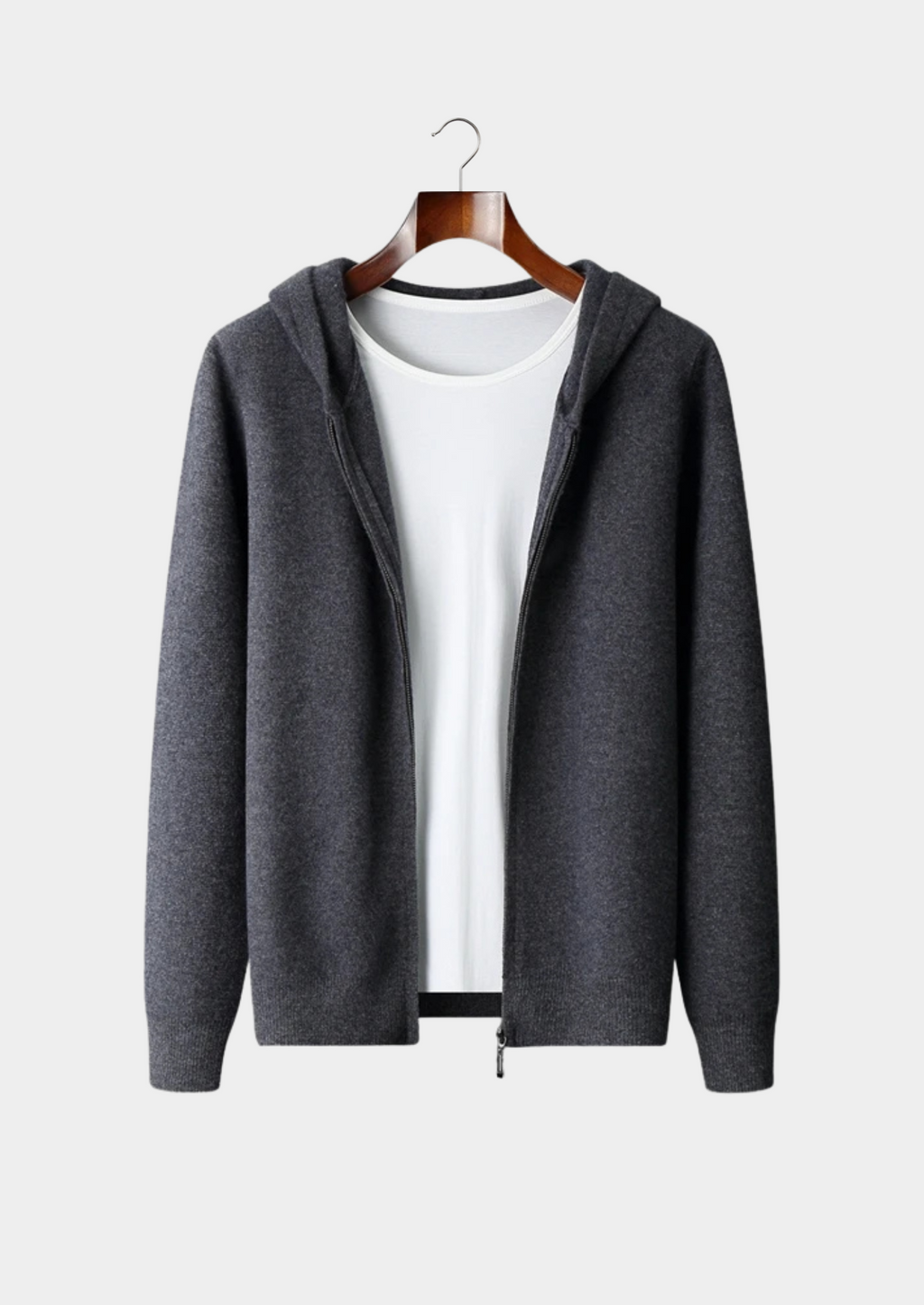 Premium Cashmere Zipper Hoodie