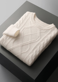 Pure Extra-Fine Merino Wool Wintertime Crewneck