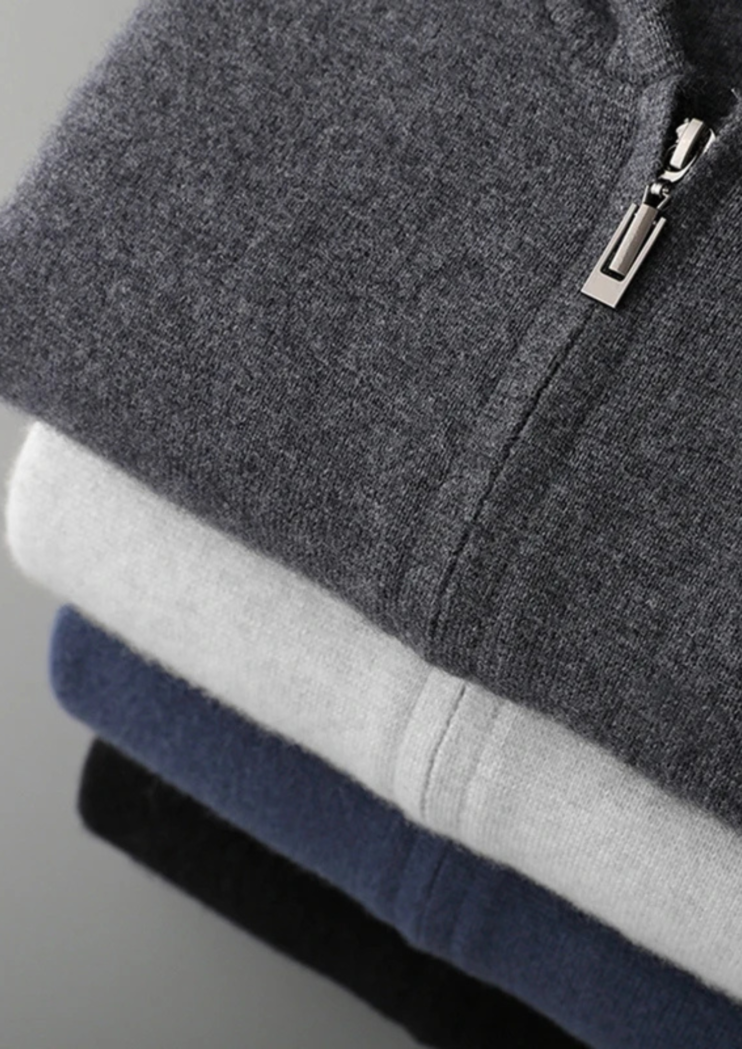 Premium Cashmere Zipper Hoodie