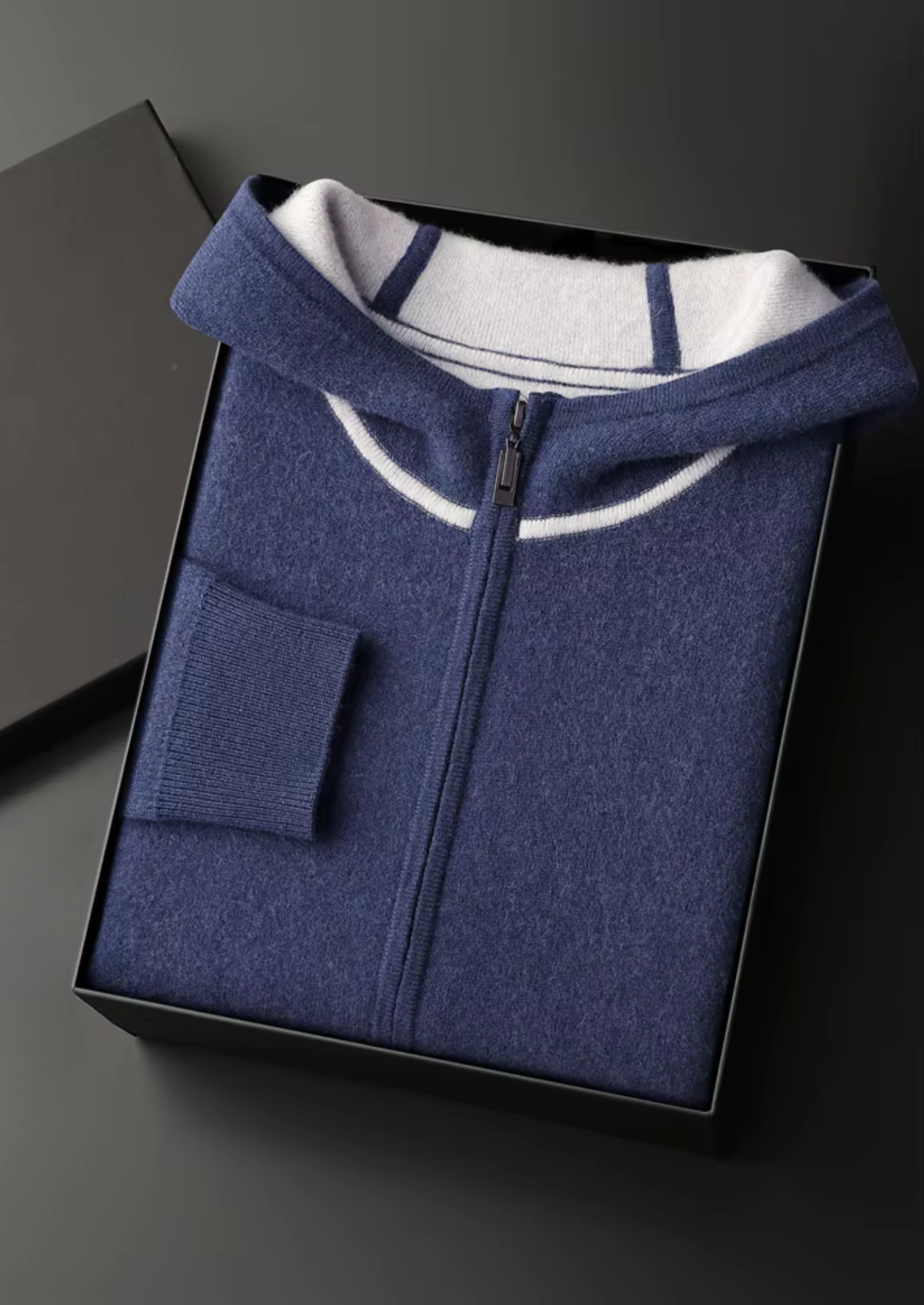 Premium Cashmere Navy Blue Milano Leisure Set