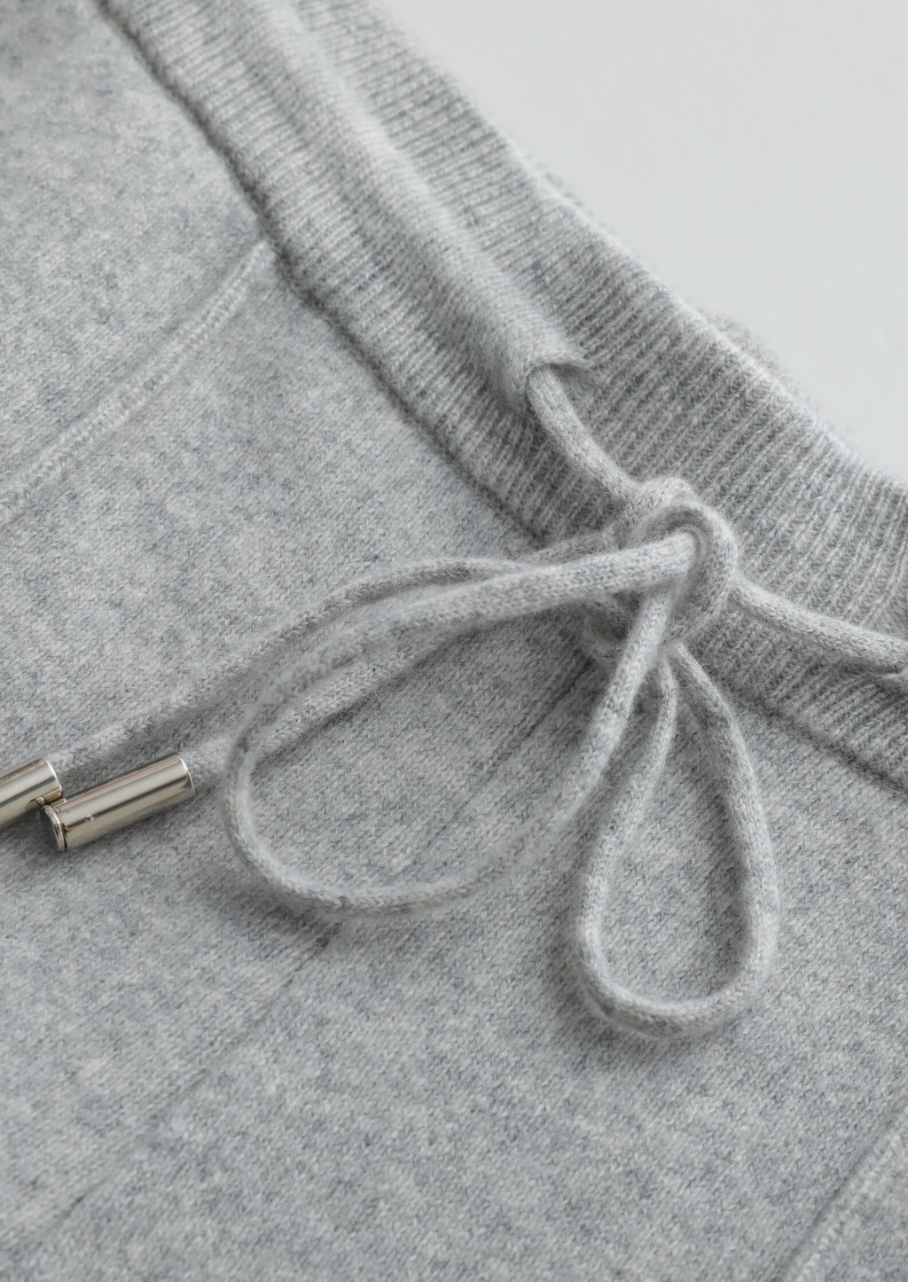 Pure Extra-Fine Merino Wool Light Gray Luzzo Set