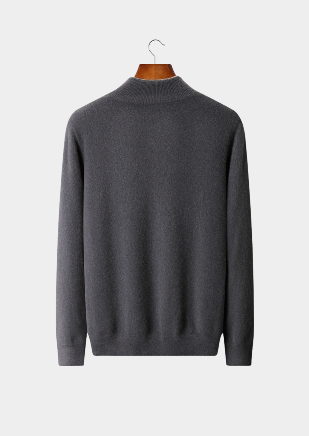 Pure Cashmere Dark Gray Dual Zip Cardigan