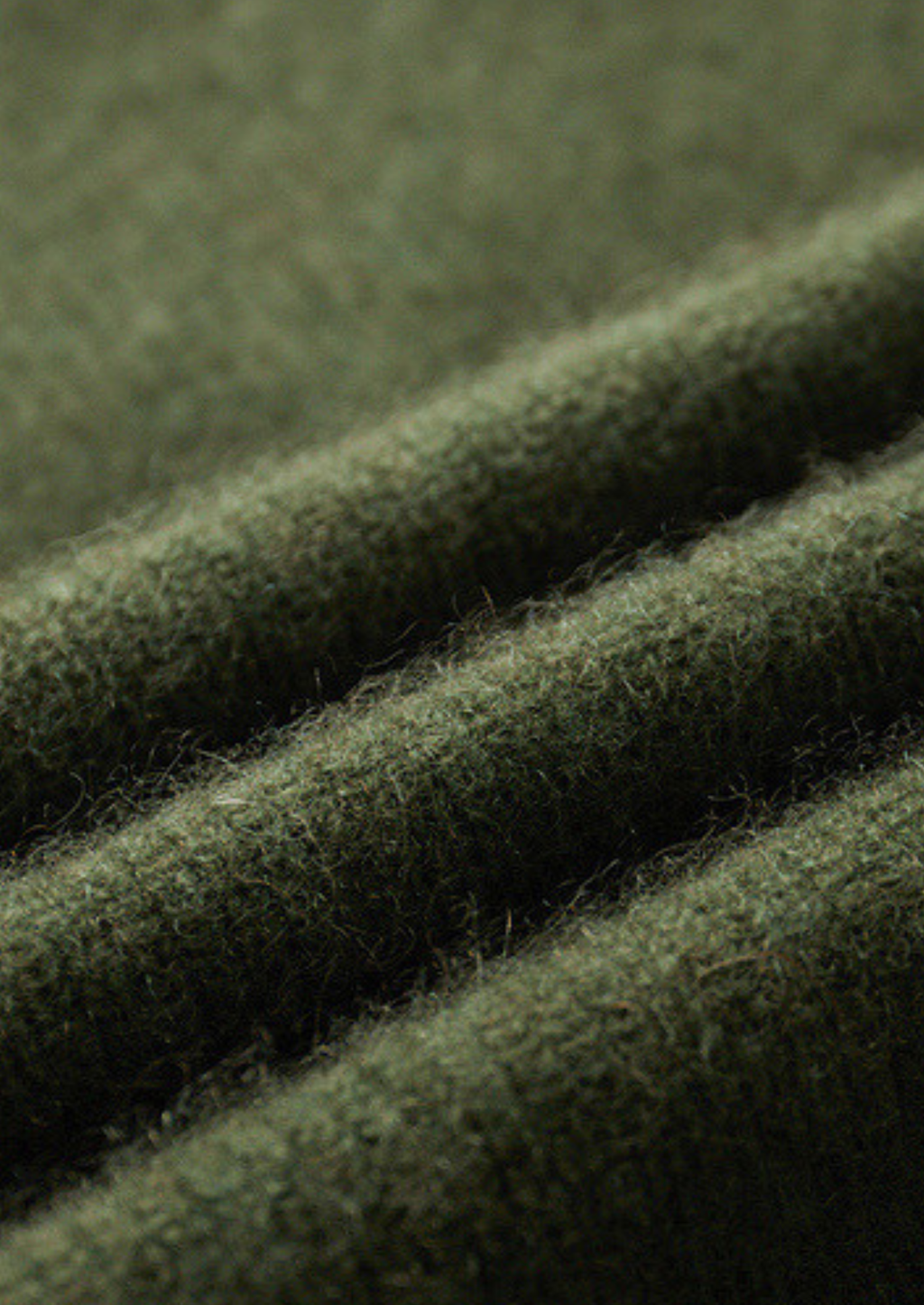 Pure Cashmere Olive Ribbed Half Zip