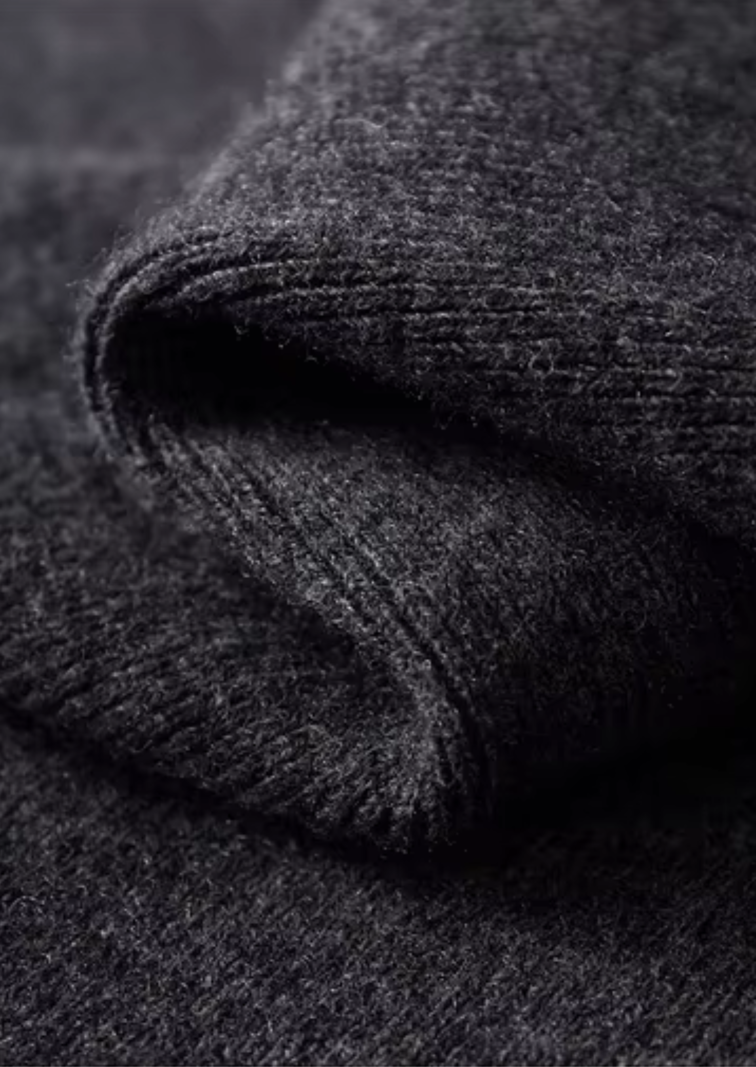 Pure Extra-Fine Merino Wool Ribbed Polo Cardigan