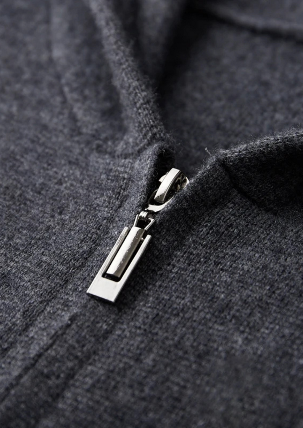 Premium Cashmere Zipper Hoodie