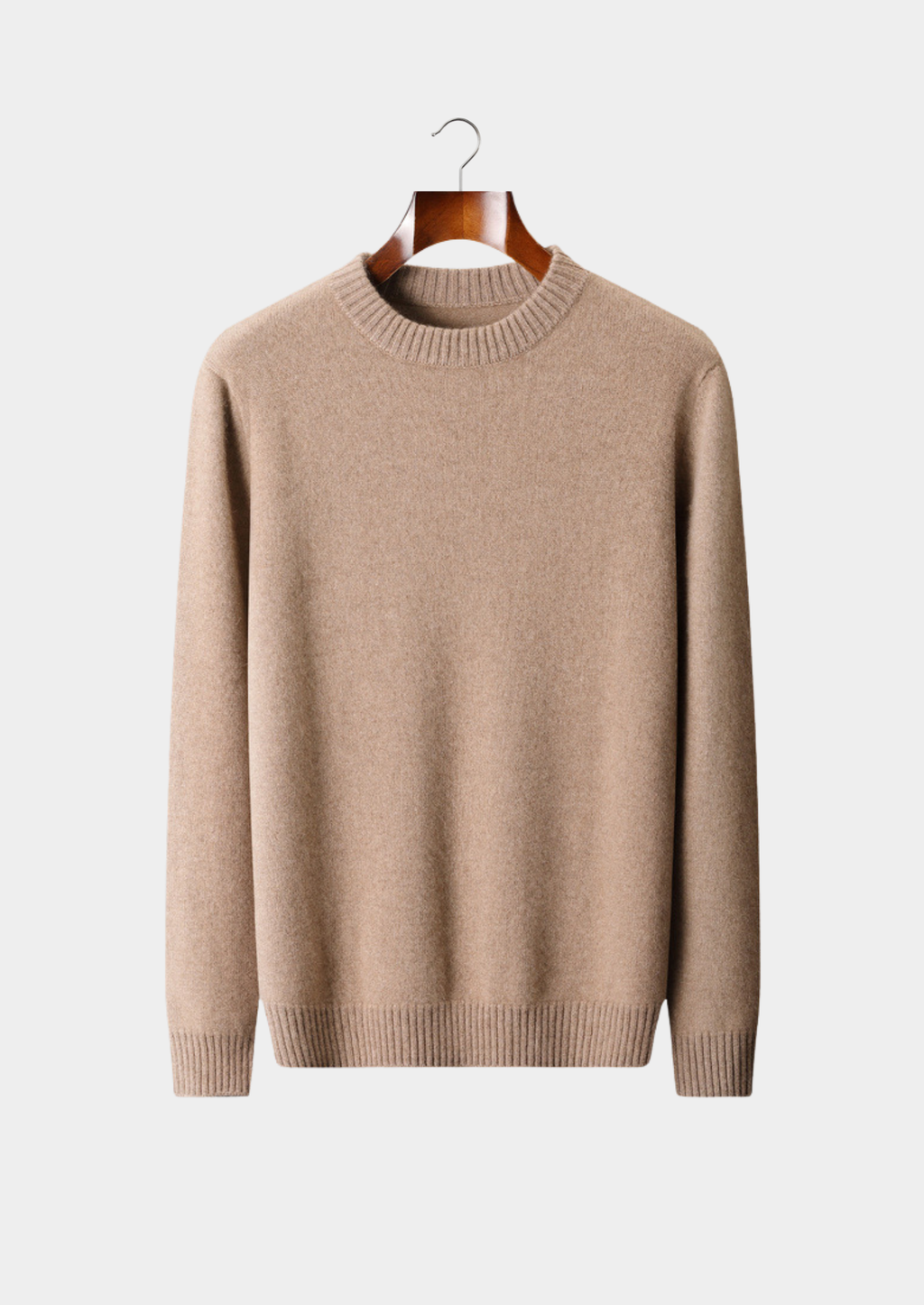 Pure Cashmere Beige Essential Crewneck