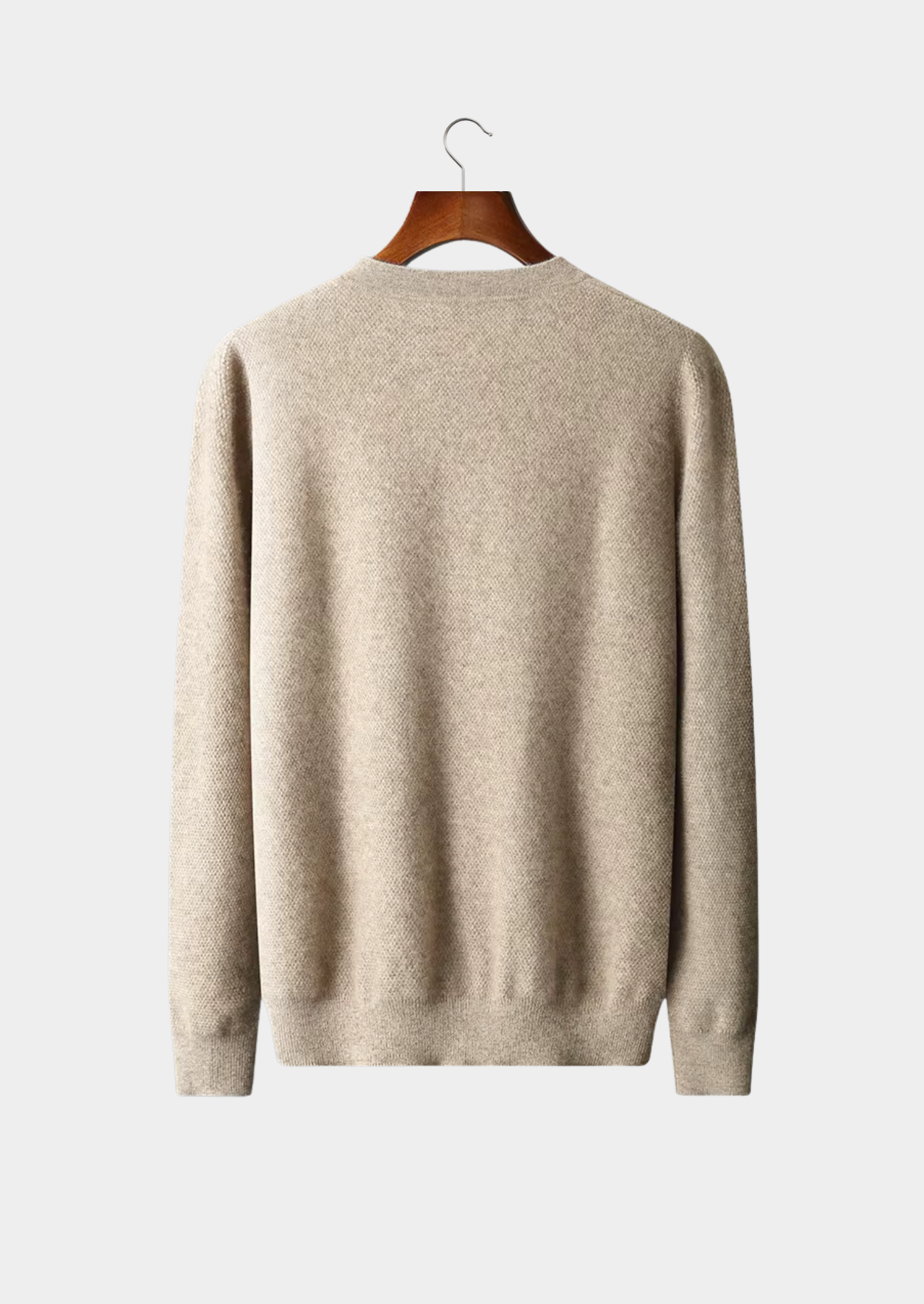 Premium Cashmere Classic Henley Sweater