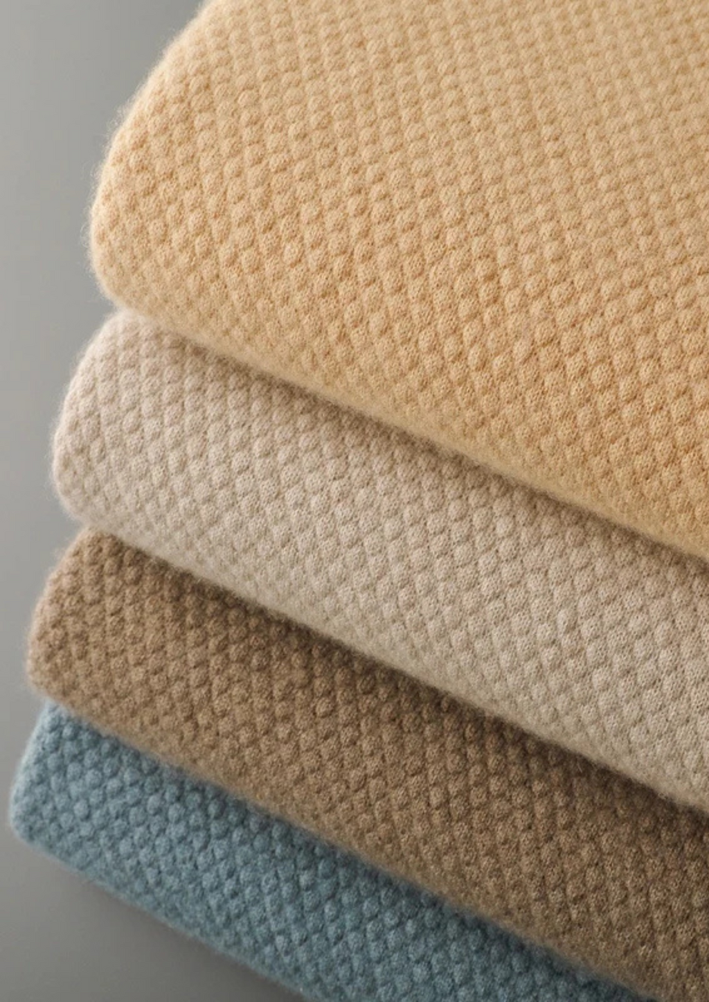 Premium Cashmere Mustard Two-Tone Polo