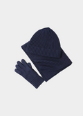 Pure Extra-Fine Merino Wool Wintertime Essentials - Navy Blue