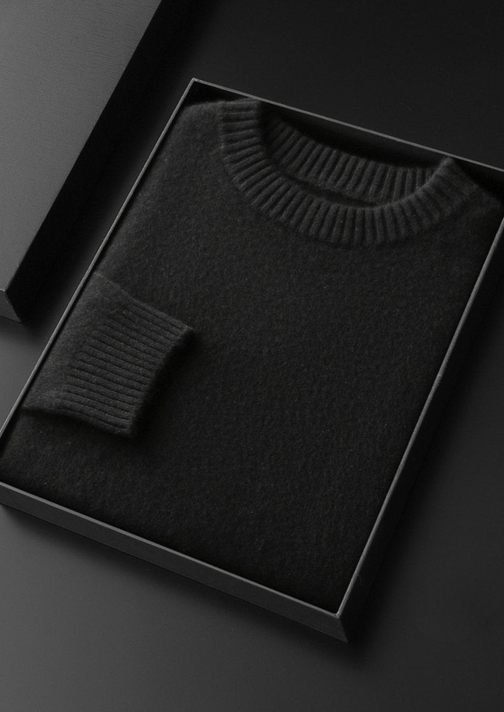 Pure Cashmere Black Essential Crewneck