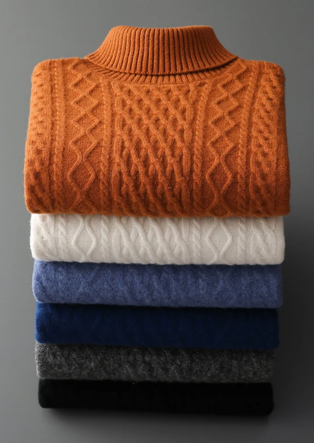 Pure Extra-Fine Merino Wool Wintertime Rollneck
