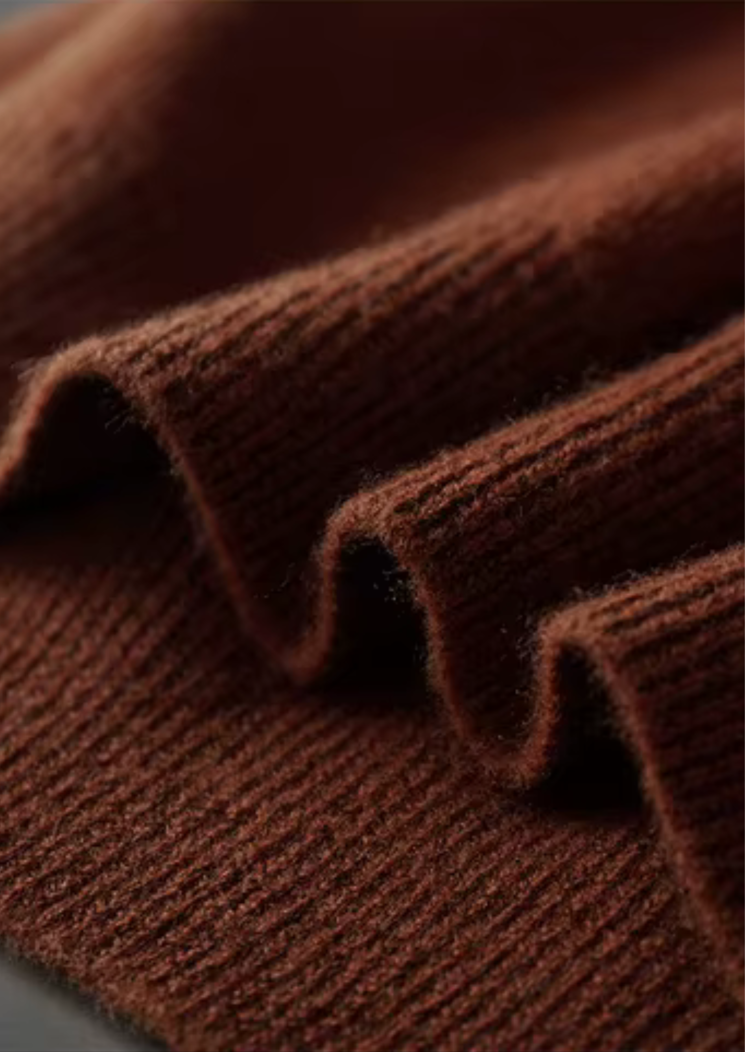 Pure Extra-Fine Merino Wool Ribbed Buttonless Polo