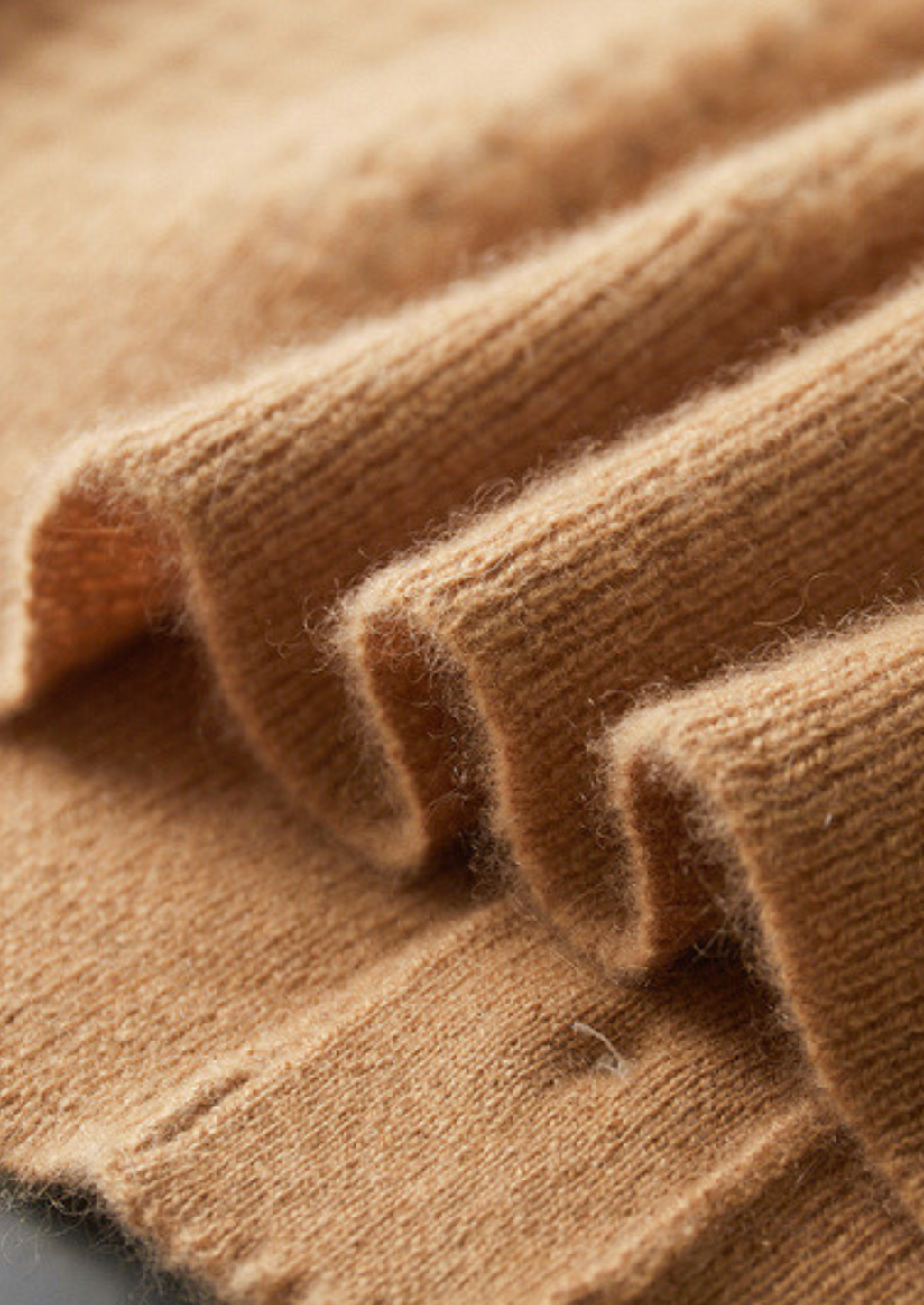 Pure Cashmere Caramel Textured Button Cardigan