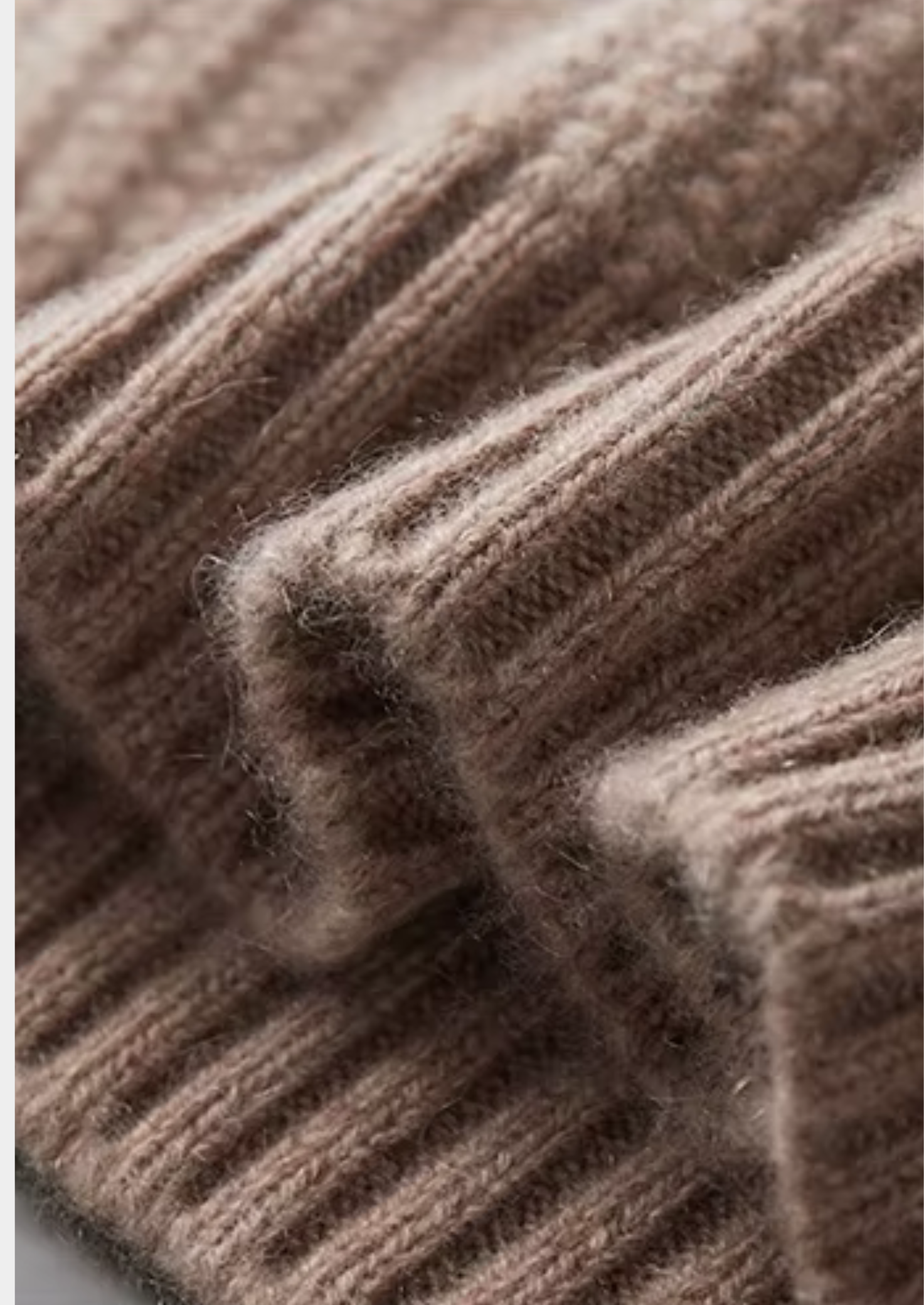 Pure Cashmere Beige Heavyweight Crewneck