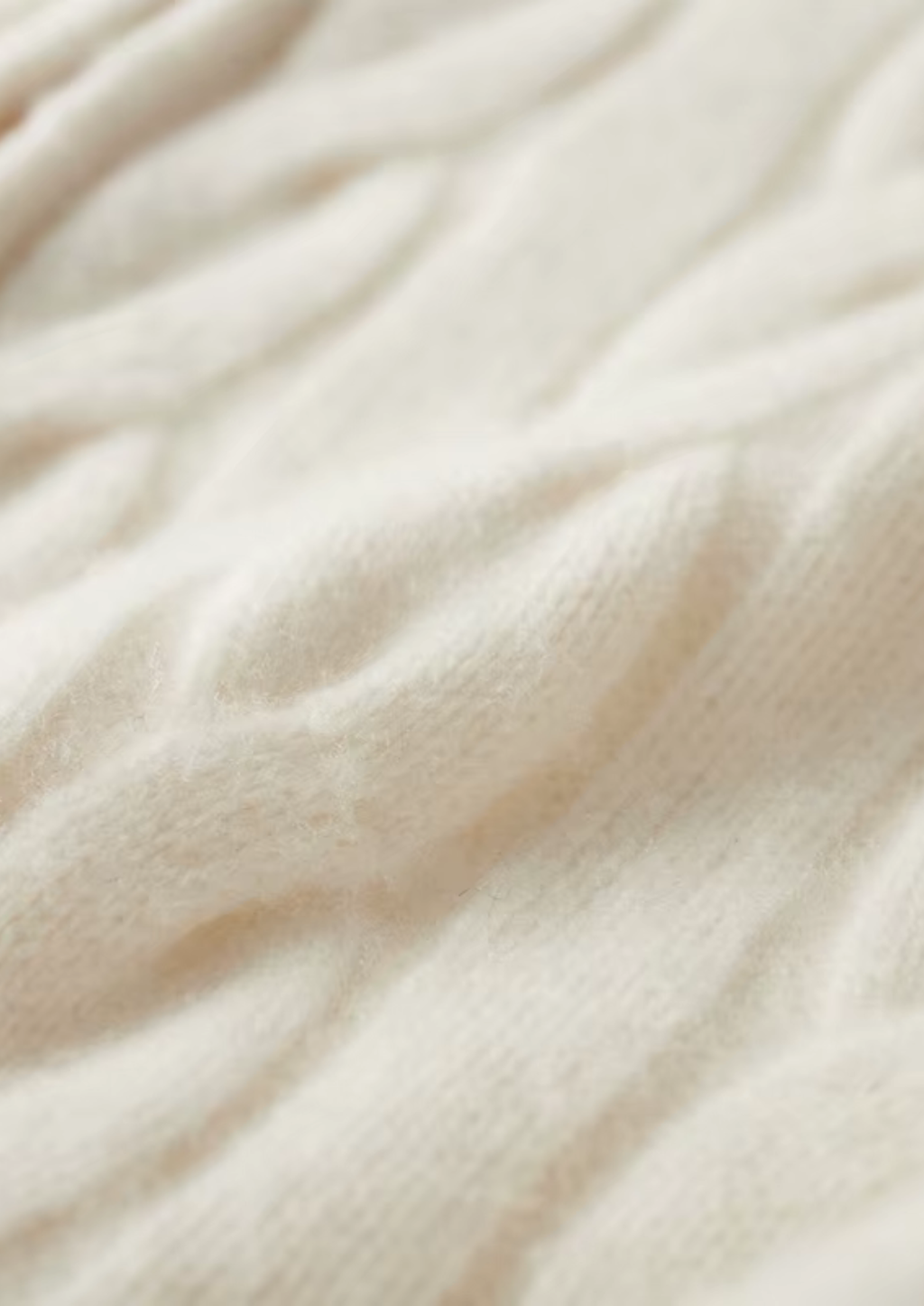 Pure Extra-Fine Merino Wool Dual-Zip Cable Cardigan