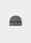 Dark Gray Merino Wool Wintertime Beanie