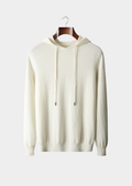 Pure Extra-Fine Merino Wool Ivory Leisure Hoodie