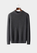 Pure Cashmere Dark Gray Heavyweight Crewneck