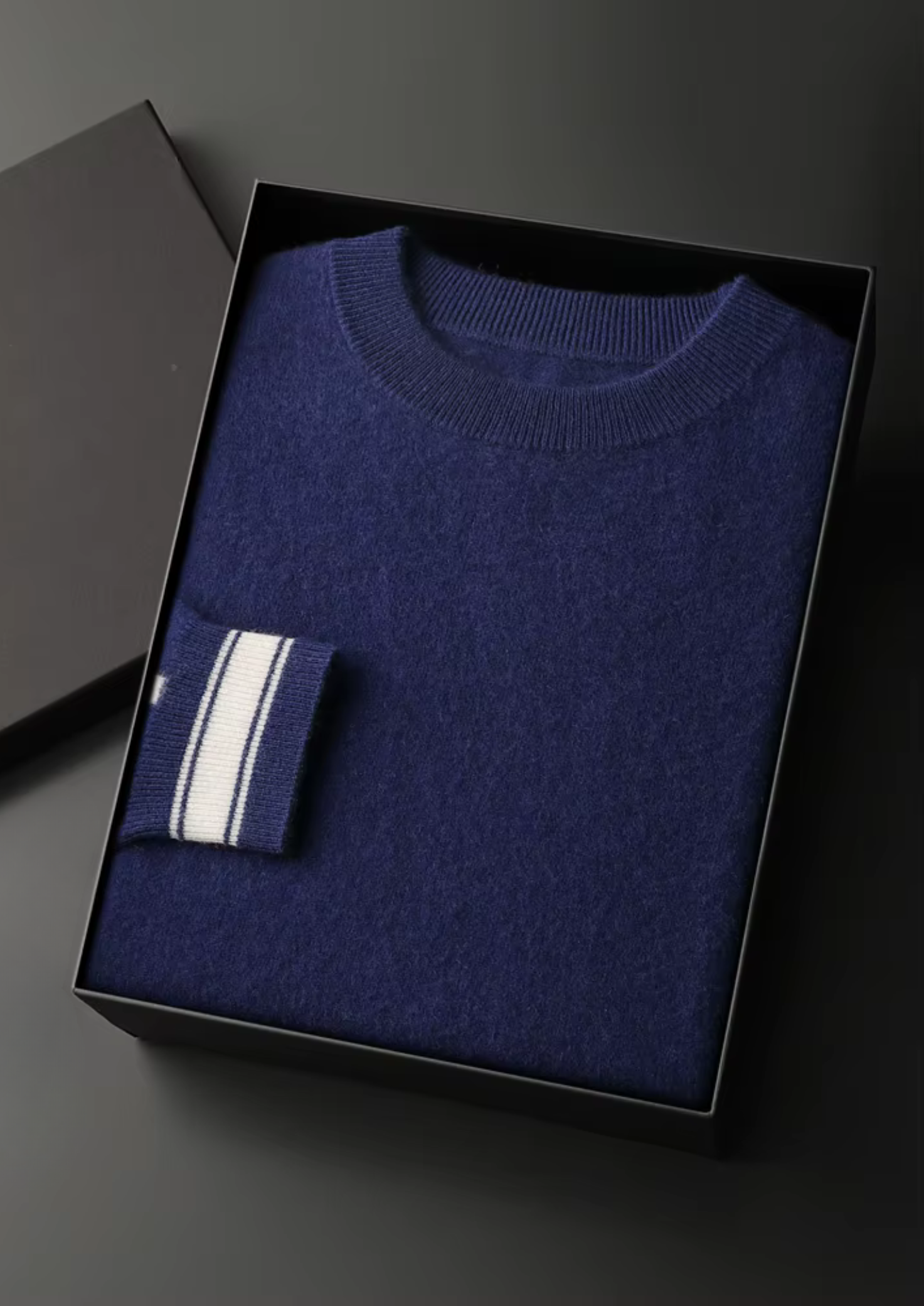 Premium Cashmere Navy Blue Vienna Leisure Set