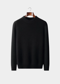 Pure Cashmere Black Heavyweight Crewneck