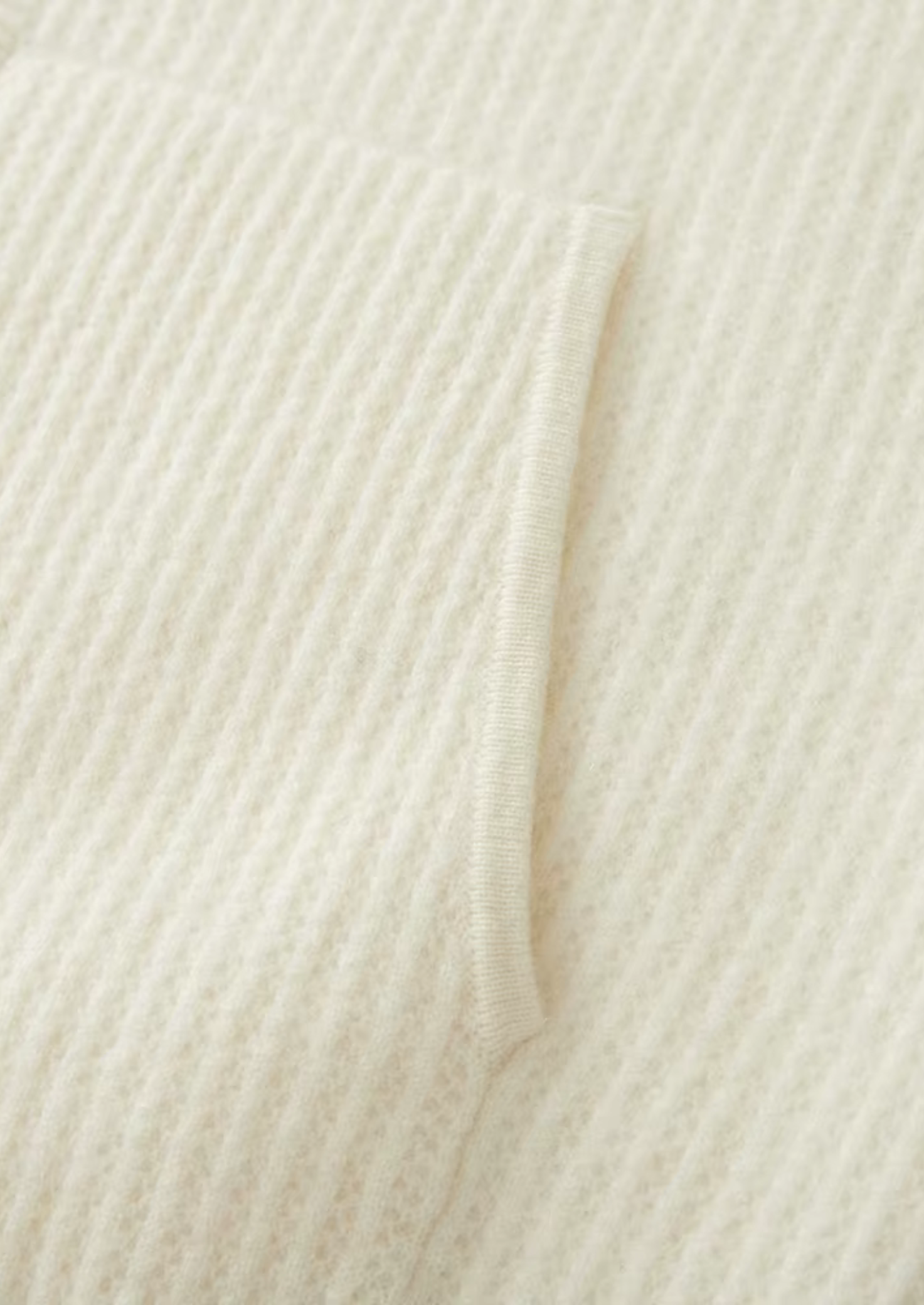 Pure Extra-Fine Merino Wool Ribbed Zipper Hoodie