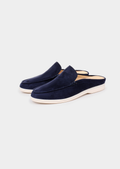 Navy Blue Marina Suede Slipper
