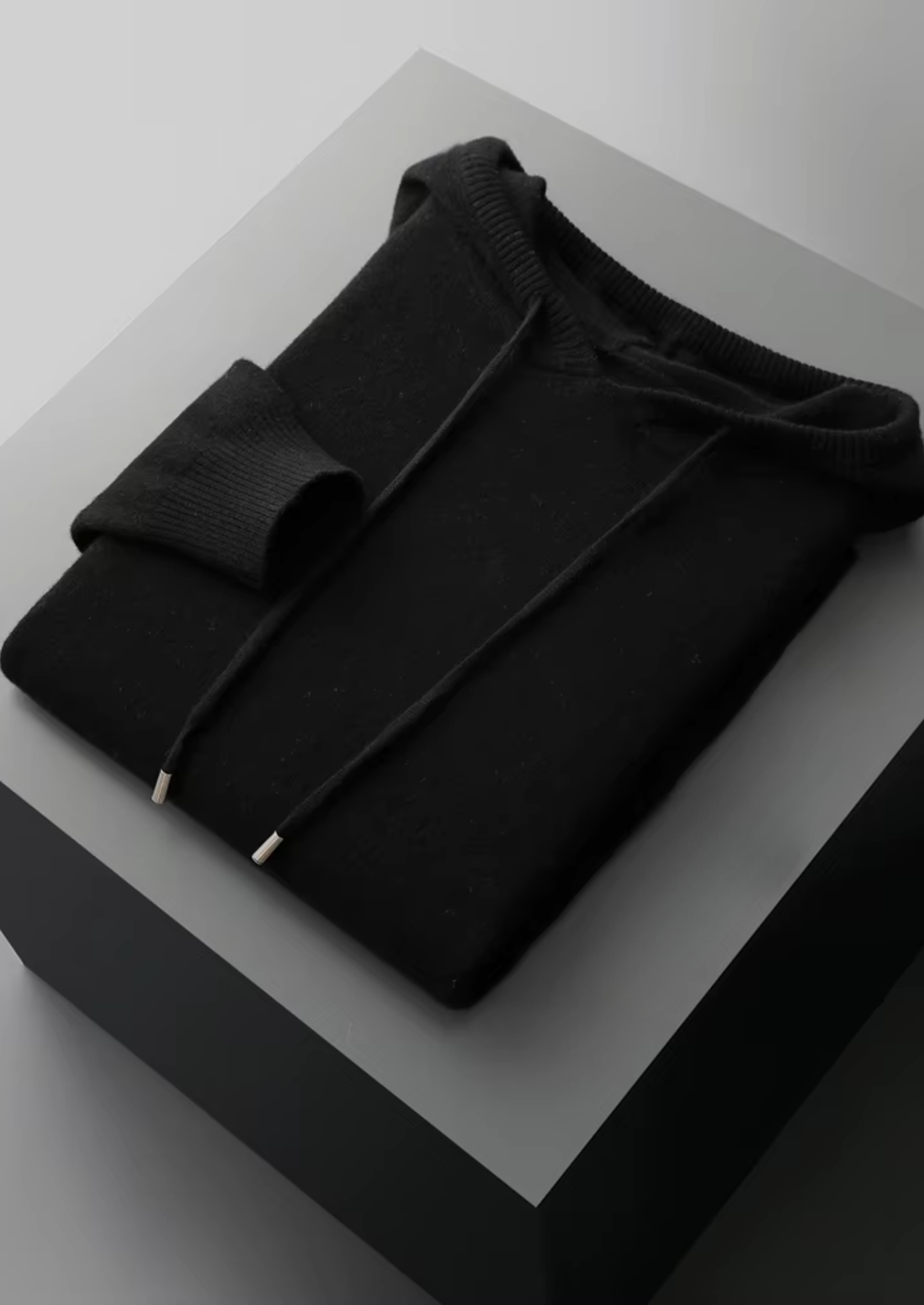Pure Extra-Fine Merino Wool Black Savro Set