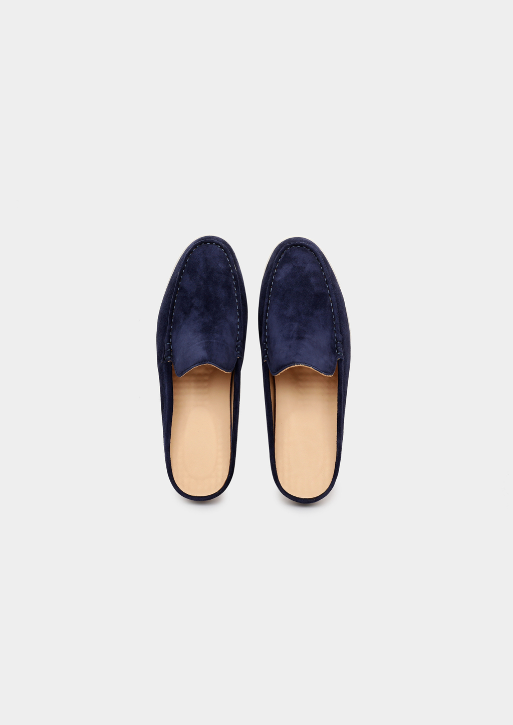 Navy Blue Marina Suede Slipper