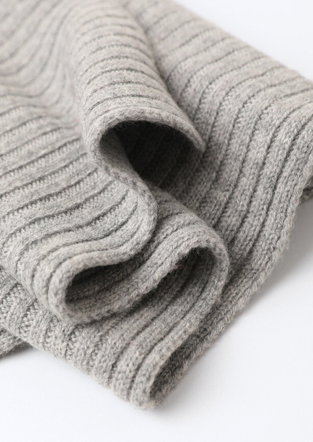 Pure Extra-Fine Merino Wool Wintertime Essentials - Light Gray