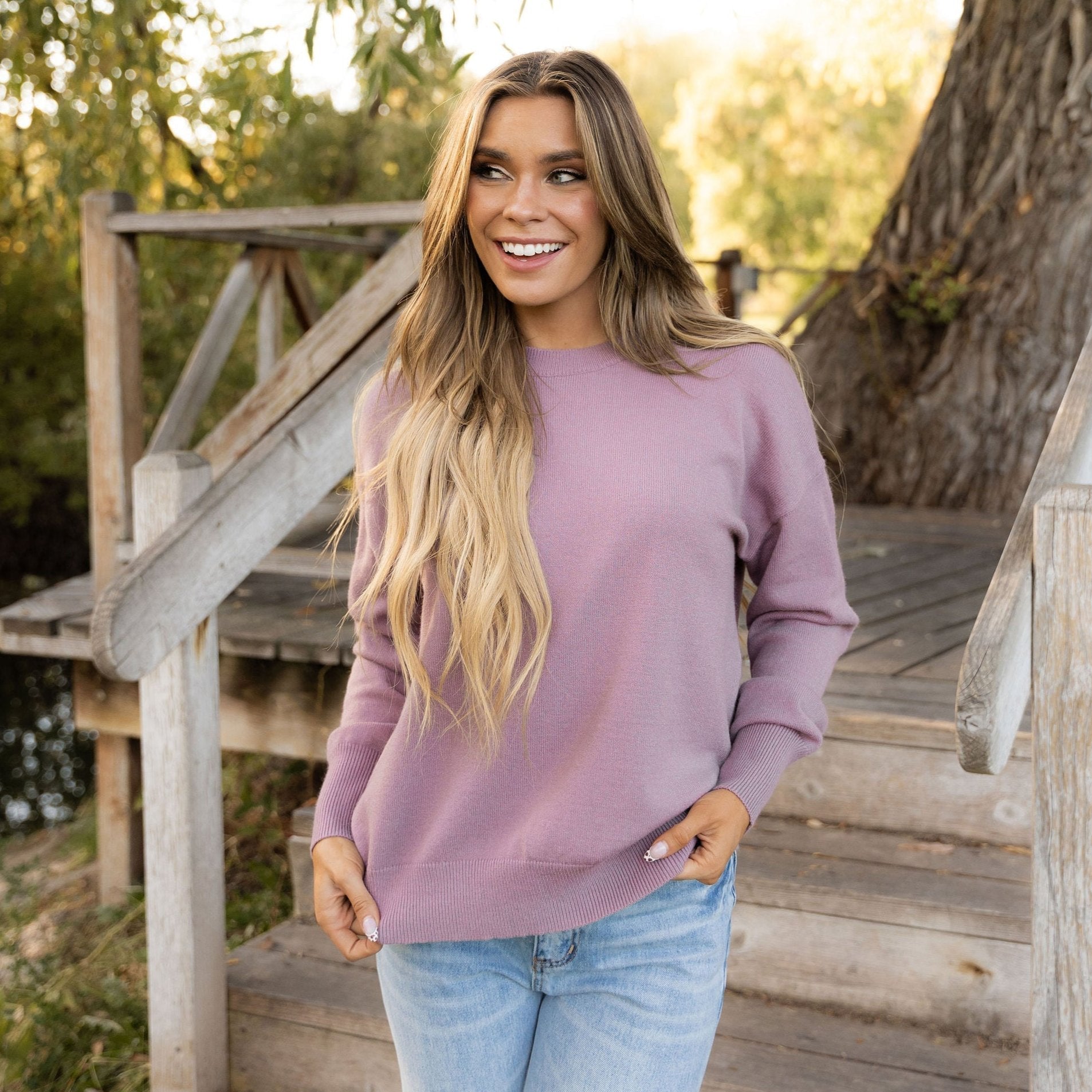 Camilla Sweater - Dusty Plum