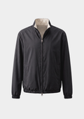 Black Technical Windbreaker Jacket