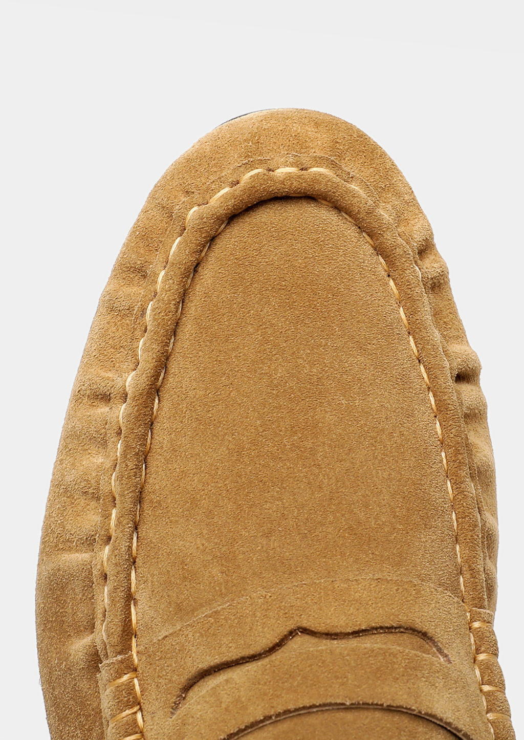Caramel Classic Penny Suede Loafers