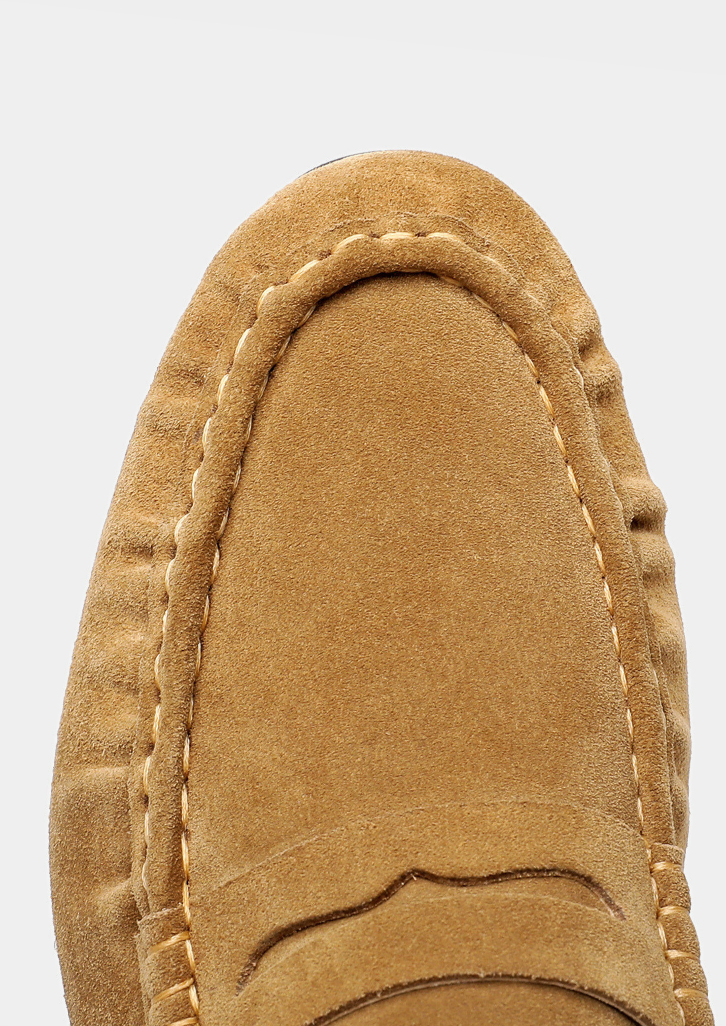 Caramel Classic Penny Suede Loafers