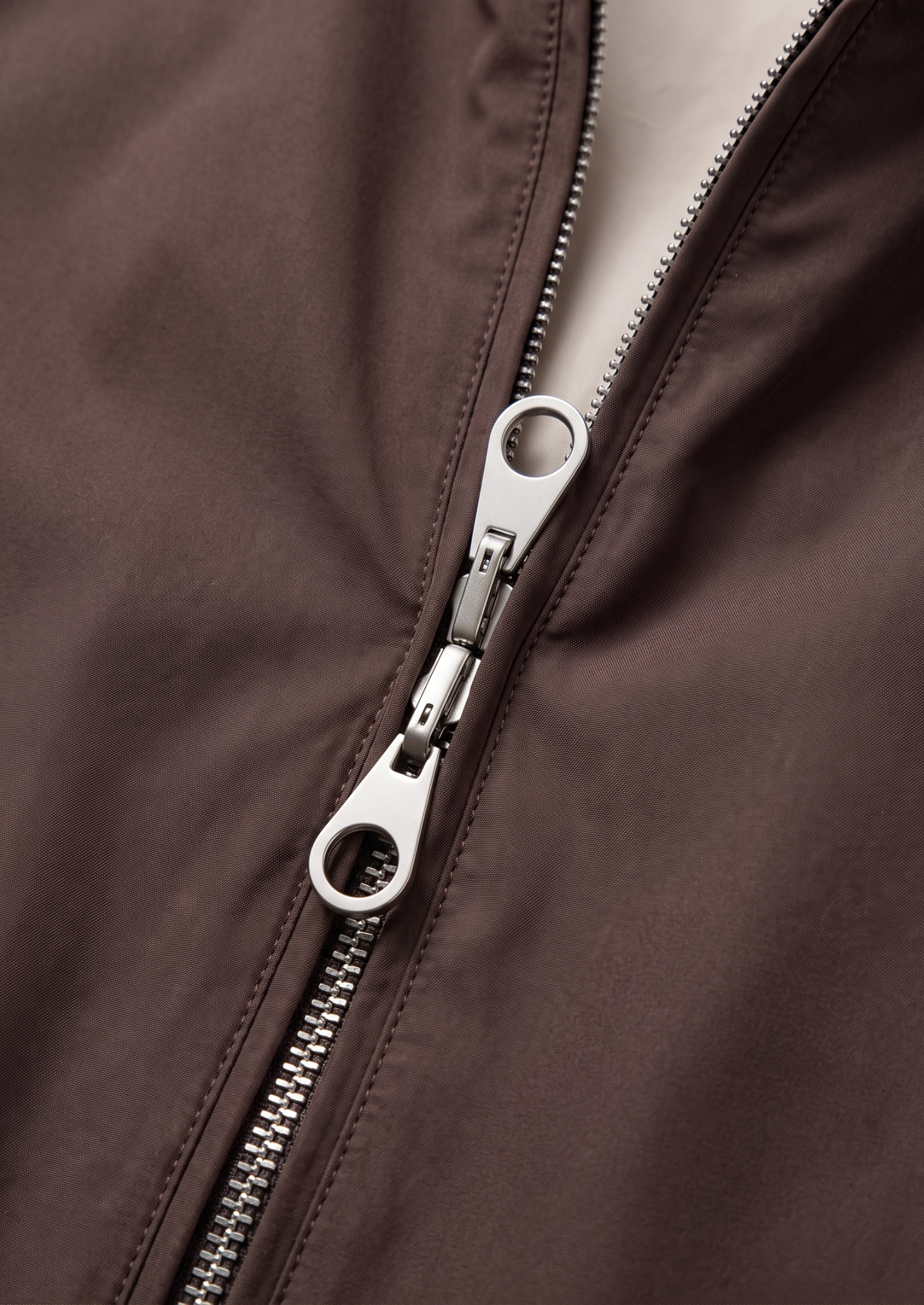 Coffee Technical Windbreaker Jacket