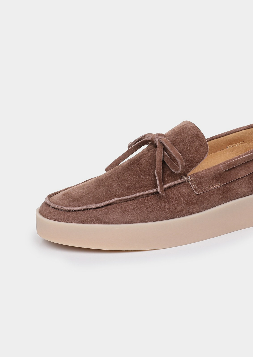 Chestnut Taupe Boat Loafers