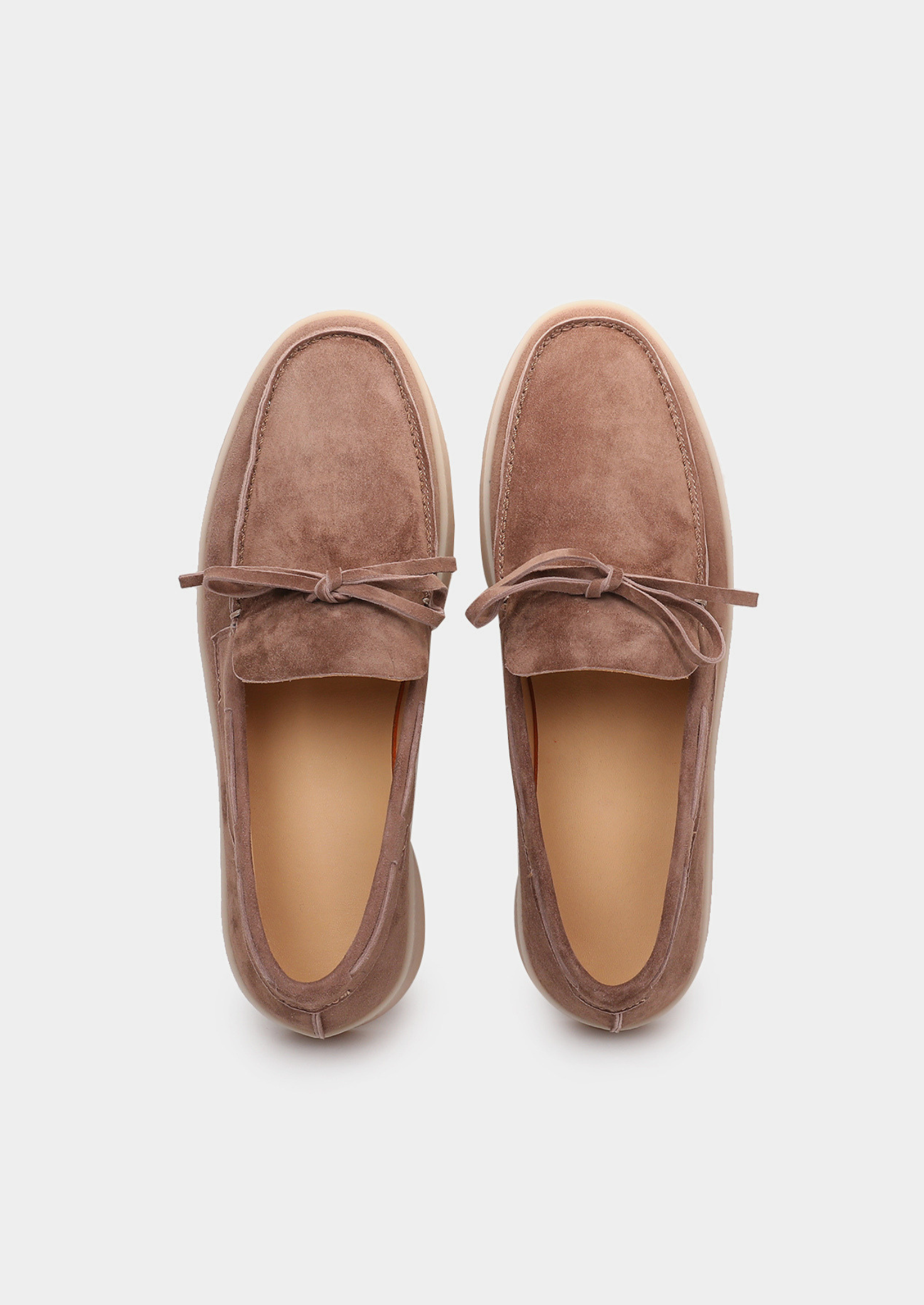 Chestnut Taupe Boat Loafers