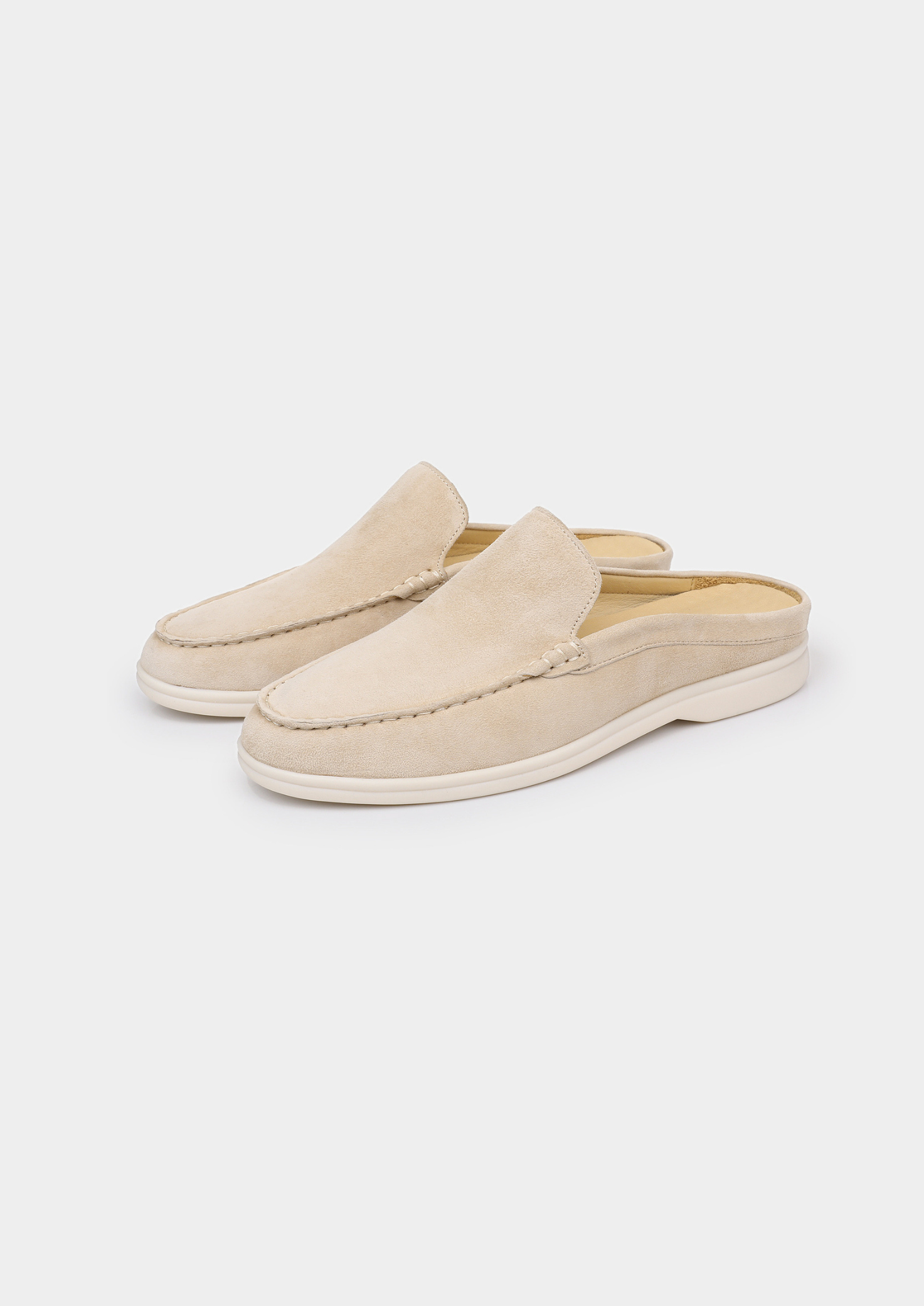 Ivory Marina Suede Slipper