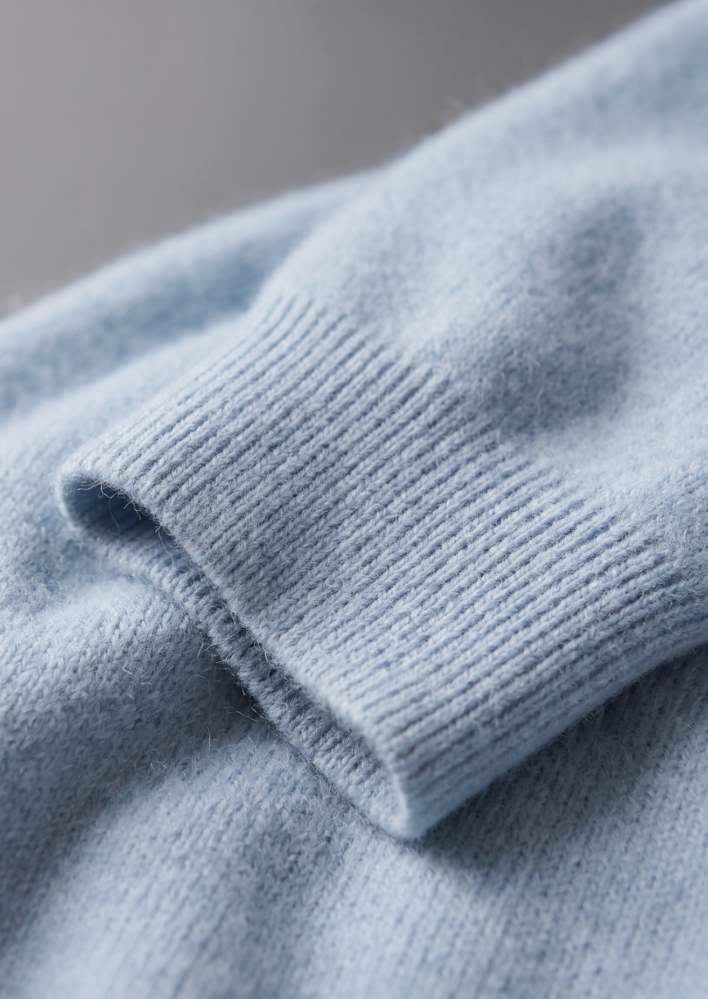 Pure Extra-Fine Merino Wool Light Blue Luzzo Set