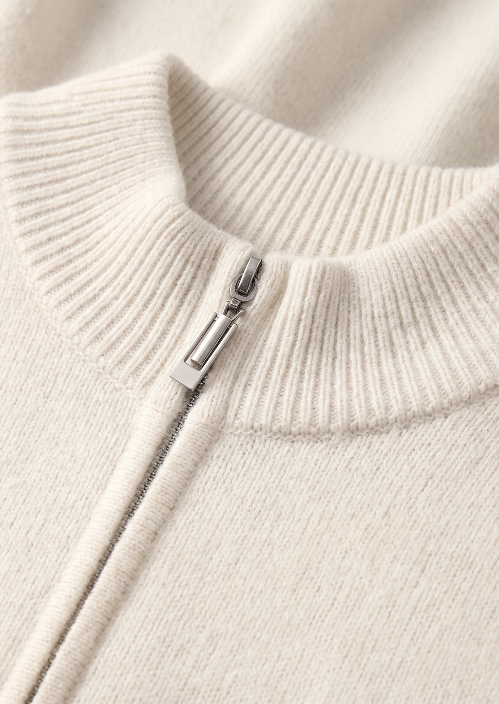 Pure Extra-Fine Merino Wool Cream White Luzzo Set
