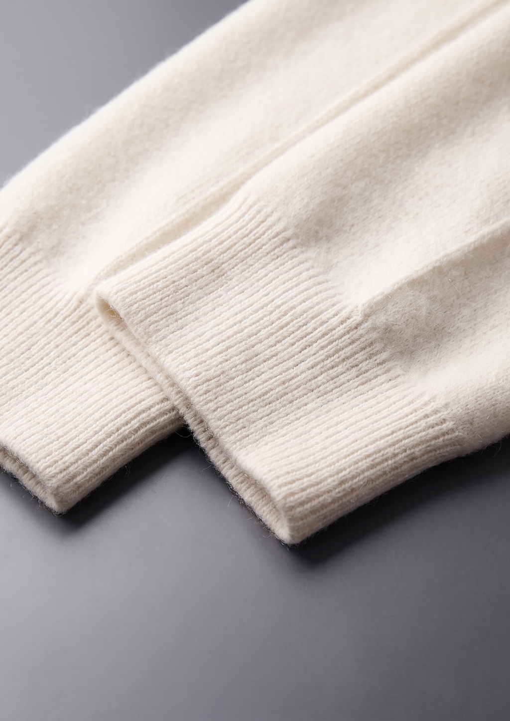 Pure Extra-Fine Merino Wool Cream White Luzzo Set